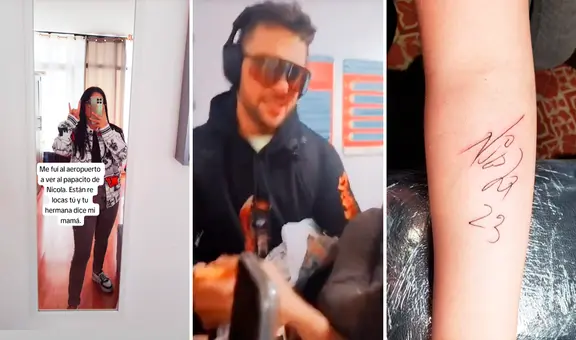 Mexicana se tatúa en el brazo autógrafo de Nicola Porcella: “Cumplí lo prometido”