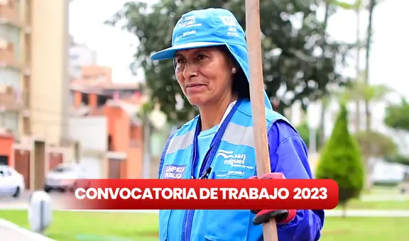 ¡Para adultos con primaria! Municipalidad de San Miguel brinda empleos con sueldos desde S/1.300