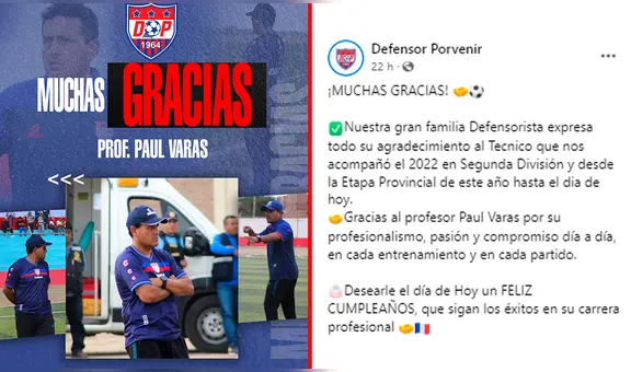 ¡Insólito! Club de fútbol peruano despide a DT y luego lo saluda por su cumpleaños