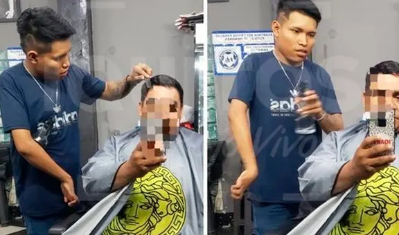 “Ejemplo de superación”: barbero con discapacidad en una de sus manos atiende a clientes en Iquitos
