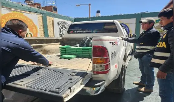 PNP incauta cargamento de droga por más de S/1 millón en vehículo en Puno