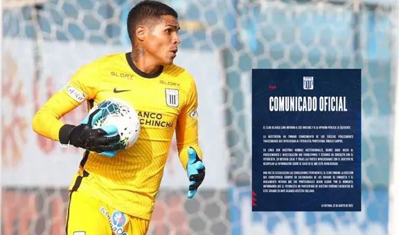 Alianza Lima se pronunció tras detención de Ángelo Campos por agredir a su pareja