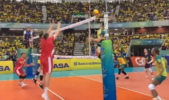 Perú perdió 0-3 contra Brasil por la fecha 1 del Sudamericano de Vóley Masculino 2023