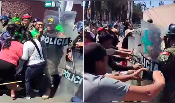 Tacna: PNP reprimió violentamente a manifestantes que rechazan presencia de Dina Boluarte