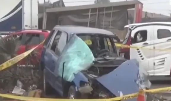 Ate Vitarte: un muerto y 2 heridos tras choque de autos en la Carretera Central