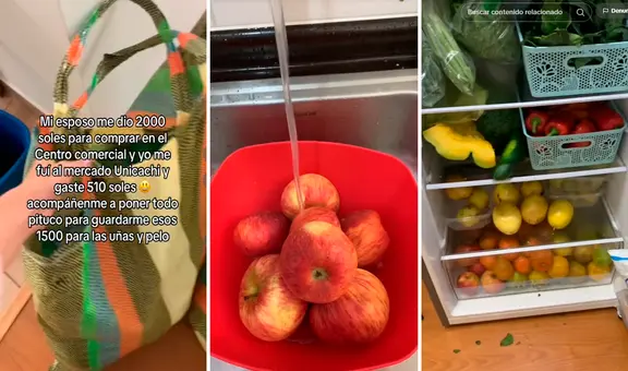 Le dan S/2.000 para comprar víveres, va al mercado Unicachi y solo gasta S/510