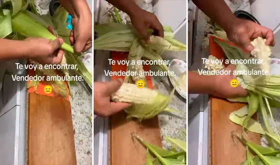 Joven compra choclo en ambulante y termina estafada: “Ya tienes hojas para los tamales”
