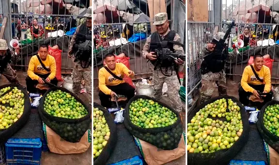 Captan a vendedor de limones custodiado por vigilantes: “Lo que tiene en las mallas es oro puro”