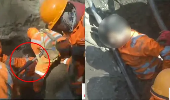 Obreros de empresa china que ejecuta carretera Huánuco-La Unión quedaron enterrados