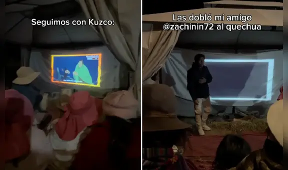 Joven hace doblajes de películas en quechua para proyectarlas en comunidad de Cusco: “Qué hermoso”