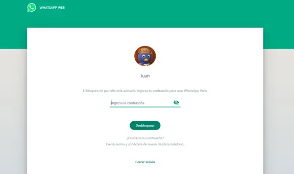 WhatsApp Web: conoce cómo ponerle clave a tu cuenta para que nadie vea tus chats