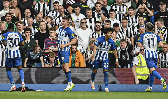 Brighton de Estupiñán goleó 3-1 al Newcastle de Almirón en la Premier League