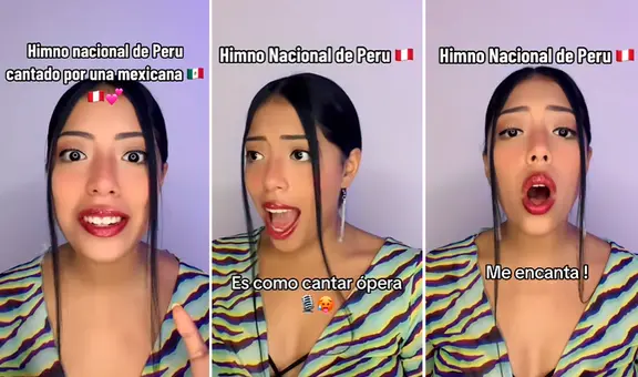 Mexicana canta el himno nacional de Perú y usuarios se emocionan: “Uno de los mejores del mundo”