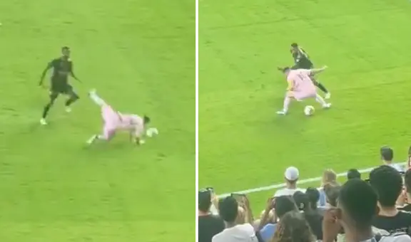 El inédito video de Messi recibiendo una patada y levantándose para 'bailar' a su rival