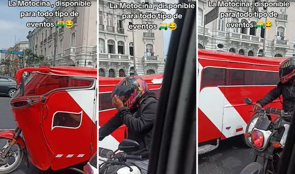 Motaxista peruano modifica su vehículo y lo convierte en una increíble ‘motosina’: ¡solo en Perú!
