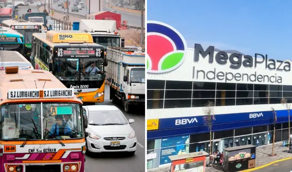 ¿Cómo llegar de SAN JUAN DE LURIGANCHO hasta MEGAPLAZA en menos de 1 hora y con un solo carro?