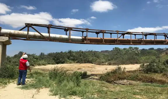 Piura: advierten riesgo de colapso de tubería de agua en Talara