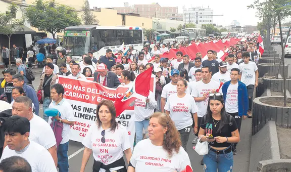 Comerciantes de Gamarra marchan pidiendo mayor seguridad y el fin de mafias