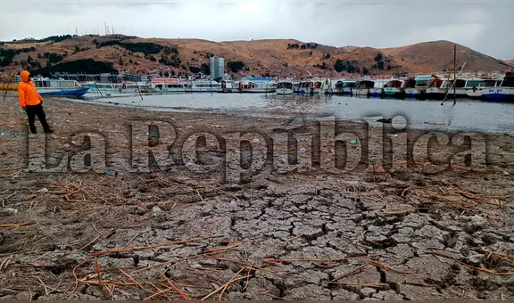 ¡Lago Titicaca se seca! Impactantes fotografías desde Puno preocupan por su árido estado