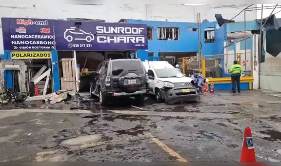 La Victoria: explosión en grifo dejó 2 heridos y vivienda afectada