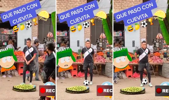 'Doble' de Cueva  es captado vendiendo LIMONES en el mercado: “Ya sabemos por qué no juega en las Eliminatorias”