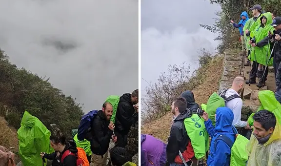 Turistas viajaron a Machu Picchu, pero la encontraron cubierta de neblina: “Mis ahorros”