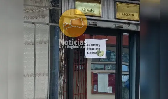 Abogado coloca curioso letrero en su estudio para aceptar limones como pago por su trabajo