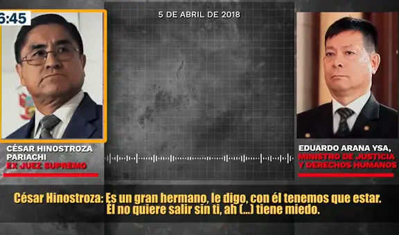 César Hinostroza sobre Eduardo Arana en audio: "Es un gran hermano, con él tenemos que estar"