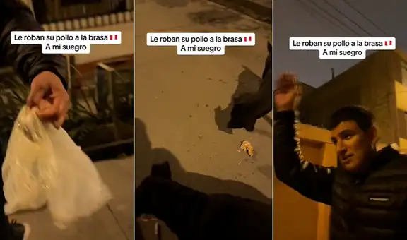 Peruano se indigna porque perritos le ‘robaron’ su pollo a la brasa: “Perdónalos, tienen hambre”