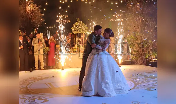 Estrella Torres y Kevin Salas bailan juntos romántica coreografía en su boda