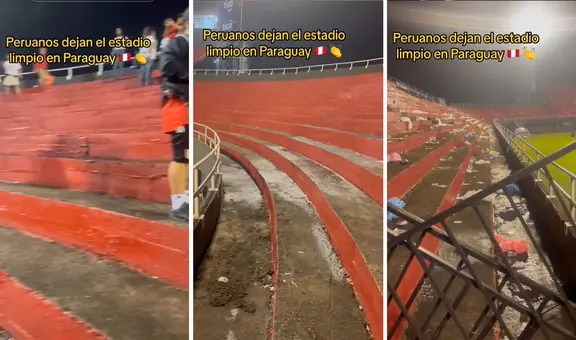 Peruanos impresionan al dejar las tribunas limpias del estadio tras Paraguay vs. Perú: “Dieron el ejemplo”