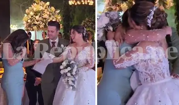Lesly Águila se quiebra tras dedicarle palabras a Estrella Torres en su boda: "Te amo, hermana"