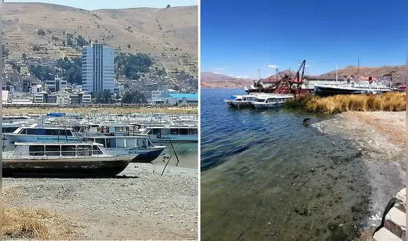 Sequía provocó que lago Titicaca se aleje 40 metros de su orilla original