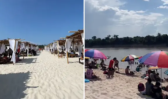 Influencer muestra 'playa' de arena blanca en Iquitos y usuarios reaccionan: "Pensé que era Miami"