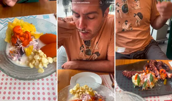 Italiano prueba ceviche mixto por primera vez y queda encantado con el sabor: “Es un espectáculo total”