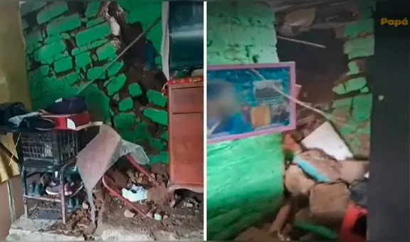 ¡Se salva de milagro! Derrumbe en Villa María del Triunfo dejó a niña atrapada entre escombros