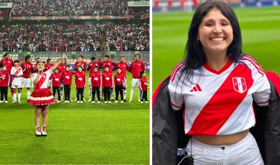 Milena Warthon sorprendió al cantar el himno nacional en previa del Perú vs. Brasil