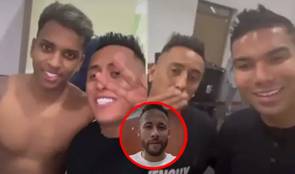 Selección peruana perdió y Christian Cueva se grabó con Rodrygo y Casemiro en vestuario de Brasil