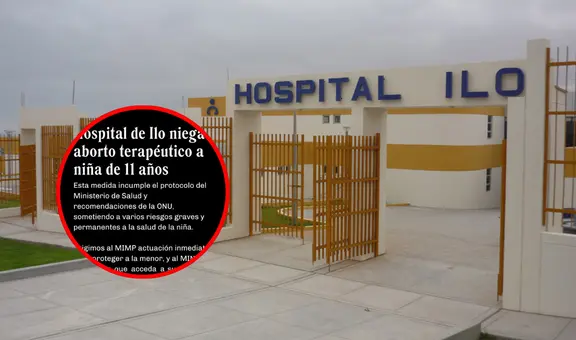 Moquegua: denuncian que hospital de Ilo se niega a cumplir aborto terapéutico a niña de 11 años
