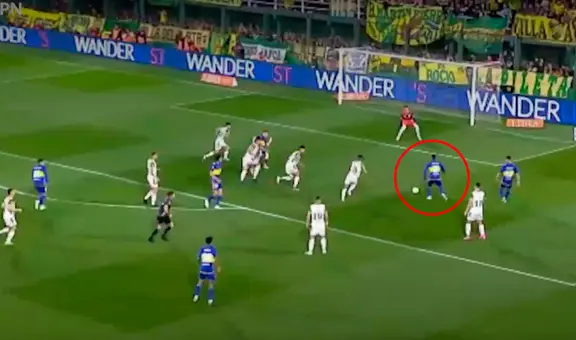 Luis Advíncula falló gol frente al arco tras genial pared con Edinson Cavani en Boca Juniors