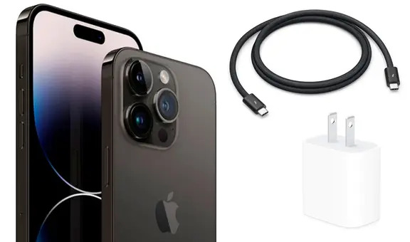 iPhone 15: ¿cuánto cuestan el cargador y el cable de alta velocidad que Apple no incluye?