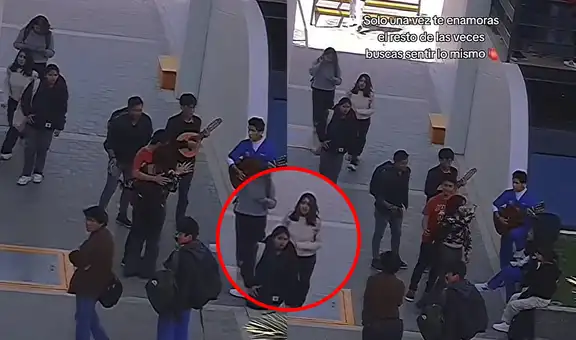 Joven universitaria en Huancayo cambia de rumbo para evitar tierna escena romántica