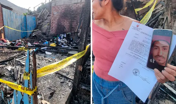 Puente Piedra: mujer denuncia que su pareja quemó la casa donde ella vivía con sus hijos