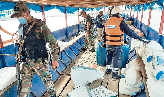 Sunat y PNP interceptan 40.000 toneladas de insumos químicos para producir cocaína pura