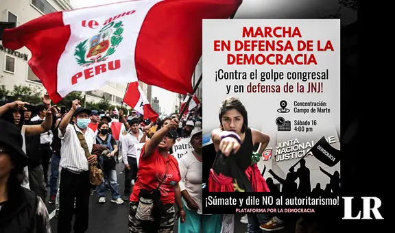 Marcha por la democracia: así fue la movilización contra el Congreso
