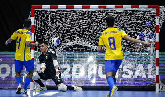 ¡Campeones! Brasil derrotó 1-0 a Argentina por la final del Sudamericano de Futsal Sub-20