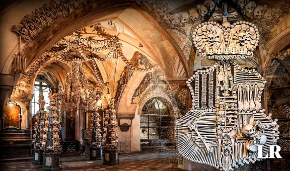 Así es la peculiar iglesia de Sedlec, decorada con 30.000 huesos de las víctimas de la peste negra