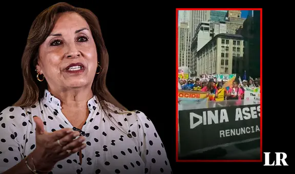 Protesta contra Dina Boluarte: peruanos en EE. UU. se movilizan tras su llegada a Nueva York