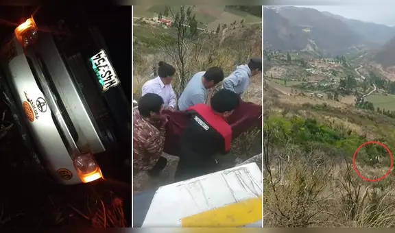 Huancavelica: joven y menor de 3 años fallecen tras caída de combi a abismo de 60 metros