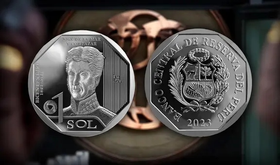 BCRP emite nueva moneda de S/1 con la imagen de José de la Mar y Cortázar